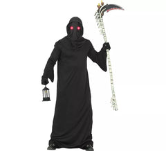 Death costume with red eyes for men