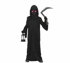 Death with red eyes costume for children