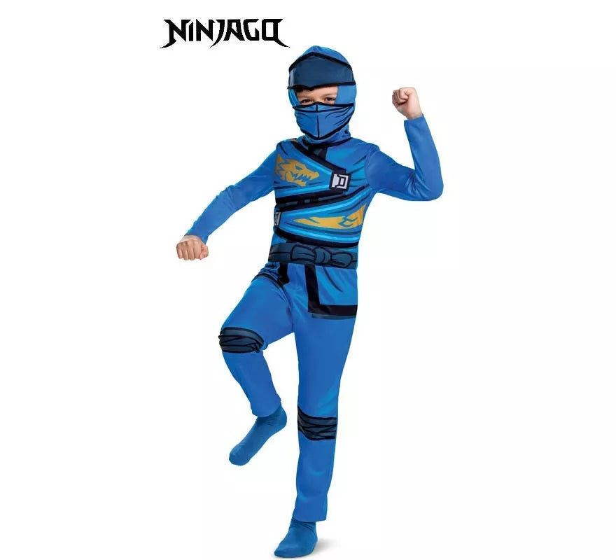 Translation missing: en.Disfraz de Lego Ninjago azul Jay para niños