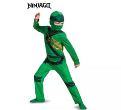Green Lego Ninjago Lloyd costume for boys
