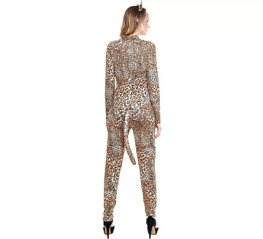 Disfraz de Leopardo con Cola para mujer