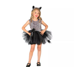 Leopard Costume with Tutu and Bow for Girl