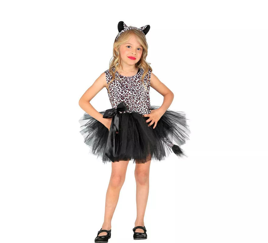 Translation missing: en.Disfraz de Leopardo con Tutú y Lazo para niña