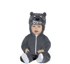 Baby gray wolf costume for babies