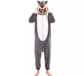 Disfraz de Lobo gris con capucha para adultos