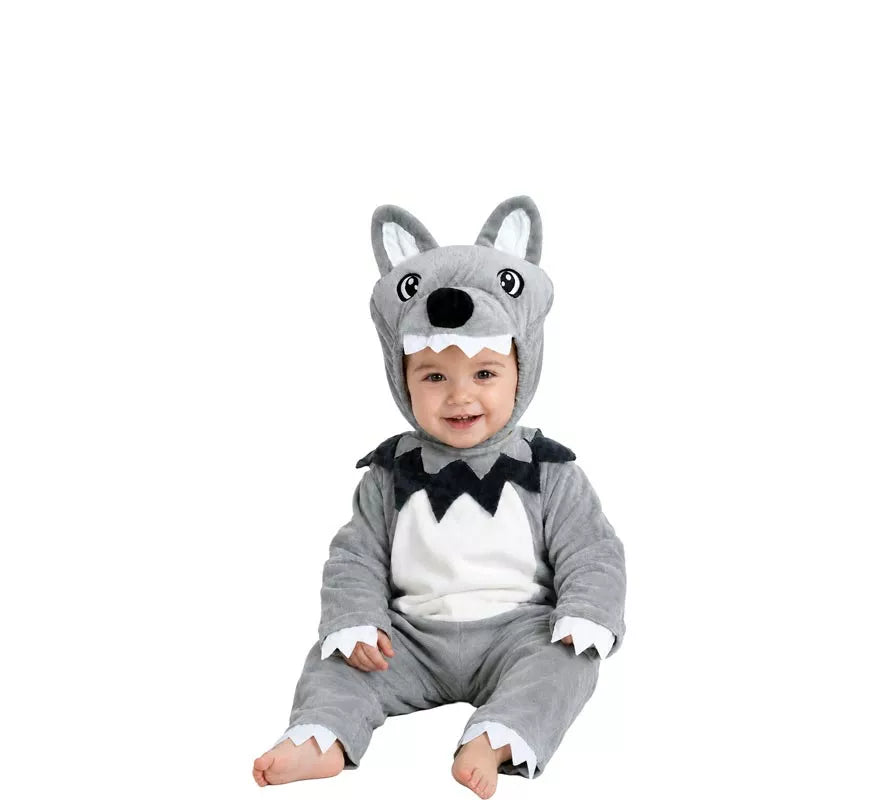 Disfraz de Lobo gris para bebé