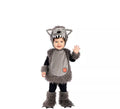 Disfraz de Lobo peludo con capucha para bebé y niños