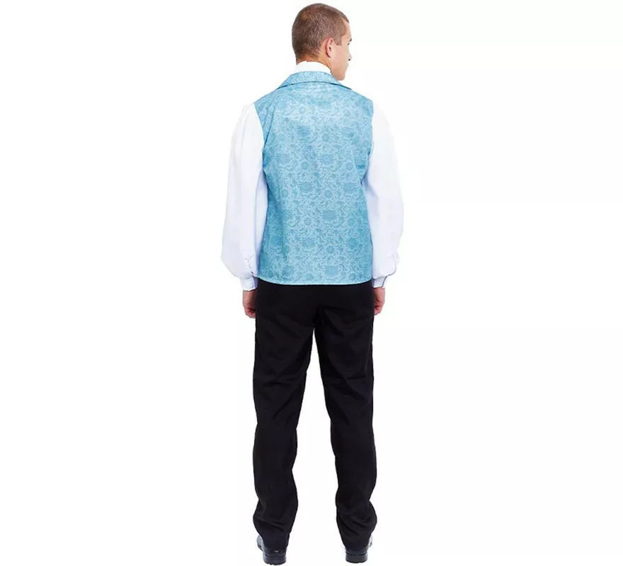 Disfraz de Lord Inglés elegante azul para hombre