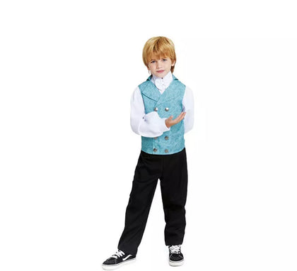 Disfraz de Lord Inglés elegante azul para niño