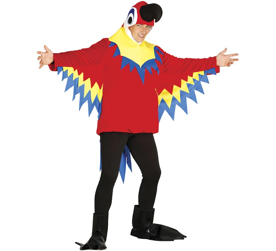 Disfraz de Loro colorido para hombre