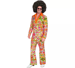 60s Fashion Orange Costume for Men