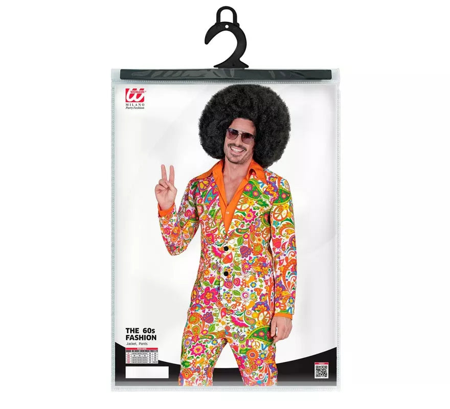 Disfraz de los años 60 Fashion naranja para hombre