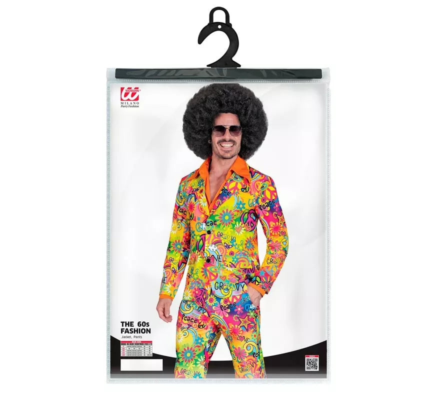 Disfraz de los años 60 Fashion Paz y Amor para hombre