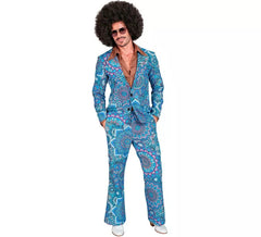 60s Blue Mandala Men's Costume