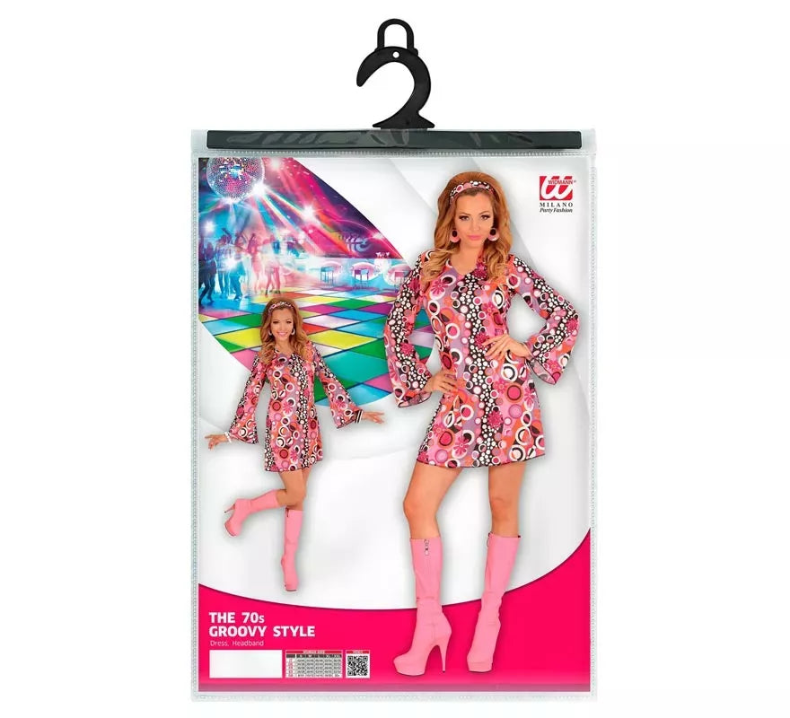 Translation missing: en.Disfraz de los años 70 Burbujas rosa para mujer