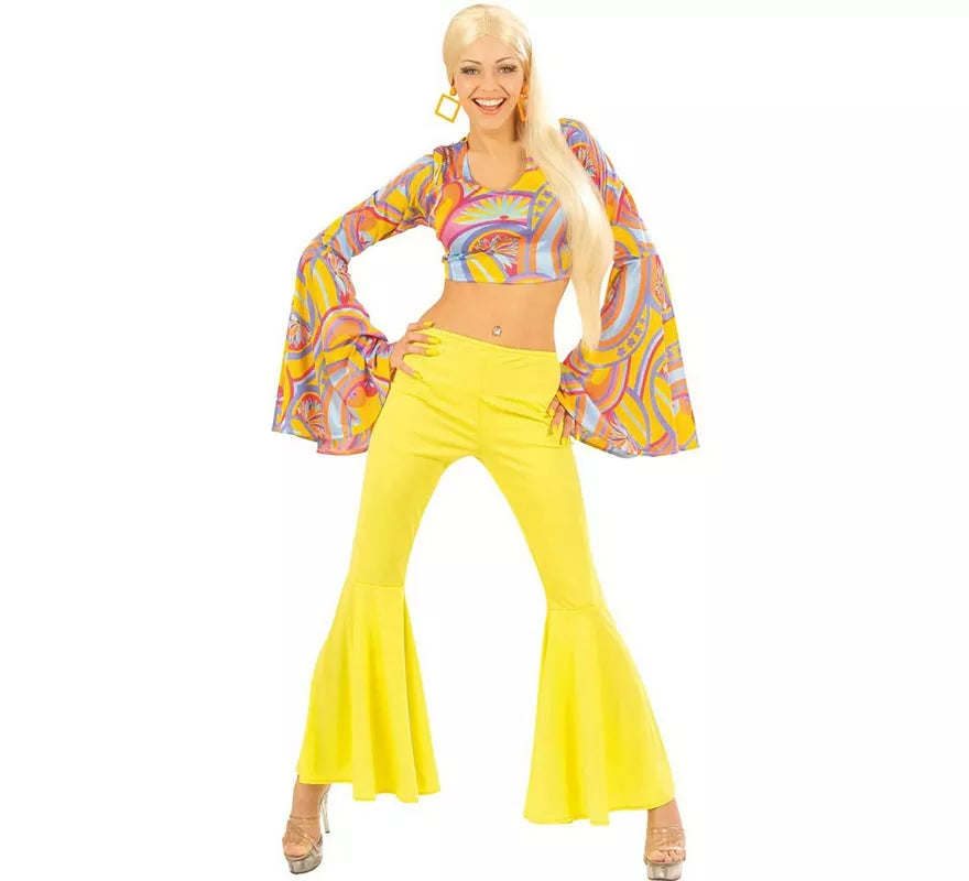 Translation missing: en.Disfraz de los Años 70 Disco amarillo para mujer