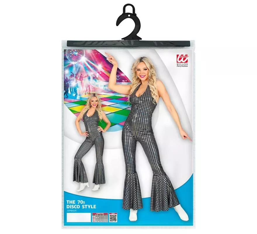 Translation missing: en.Disfraz de los Años 70 Disco mono a cuadros para mujer