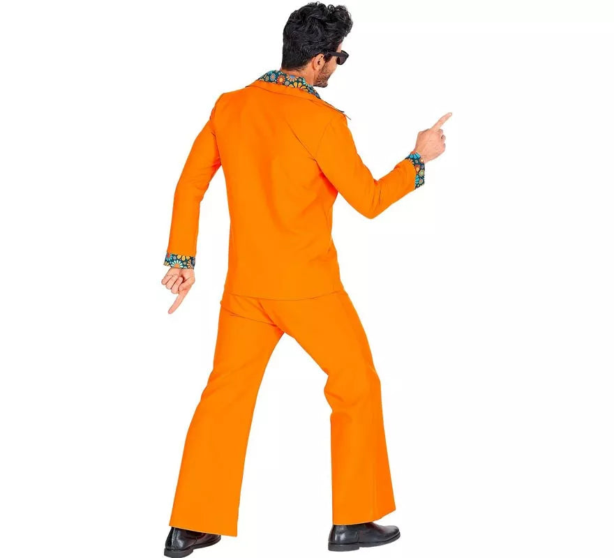 Translation missing: en.Disfraz de los años 70 Disco naranja para hombre