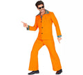 Disfraz de los años 70 Disco naranja para hombre