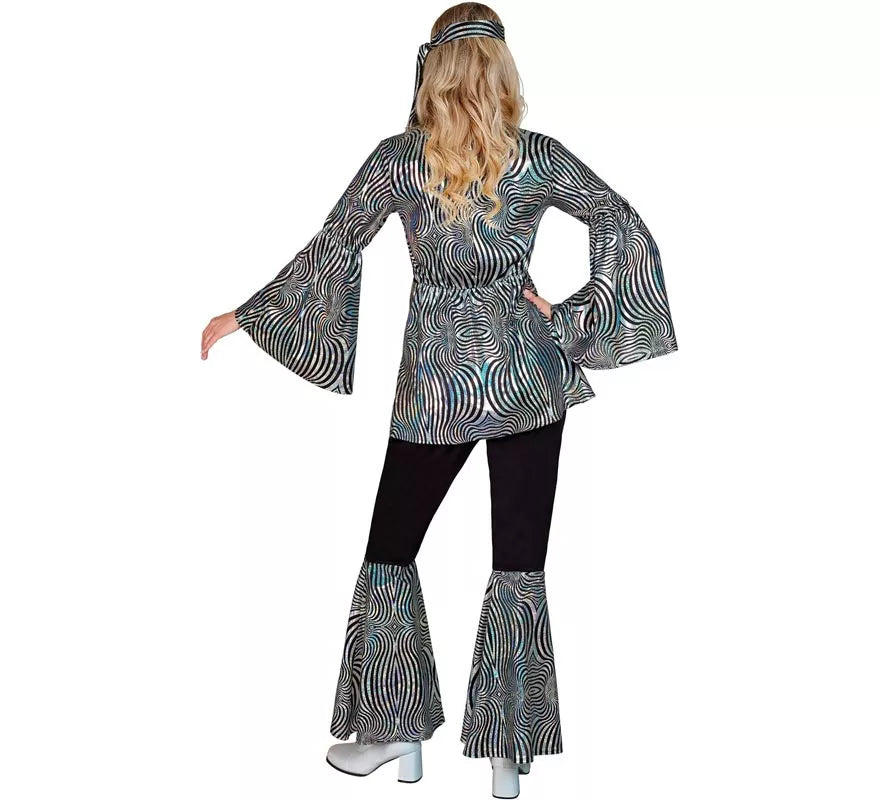 Translation missing: en.Disfraz de los años 70 Disco Olas plateadas para mujer