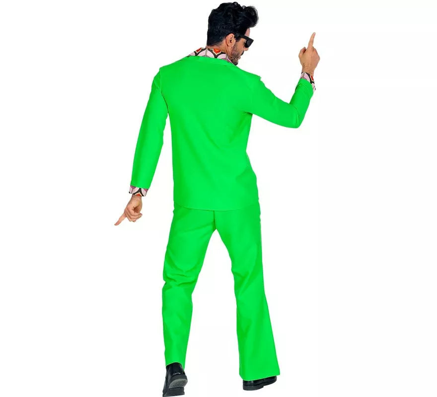 Translation missing: en.Disfraz de los años 70 Disco verde neón para hombre