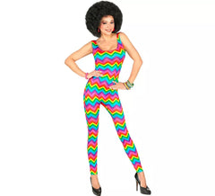 70s costume multicolour waves for women