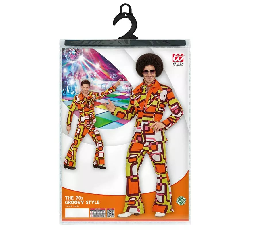 Translation missing: en.Disfraz de los años 70 Tubos naranja para hombre