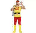 Disfraz de Lucha libre Amarillo para hombre