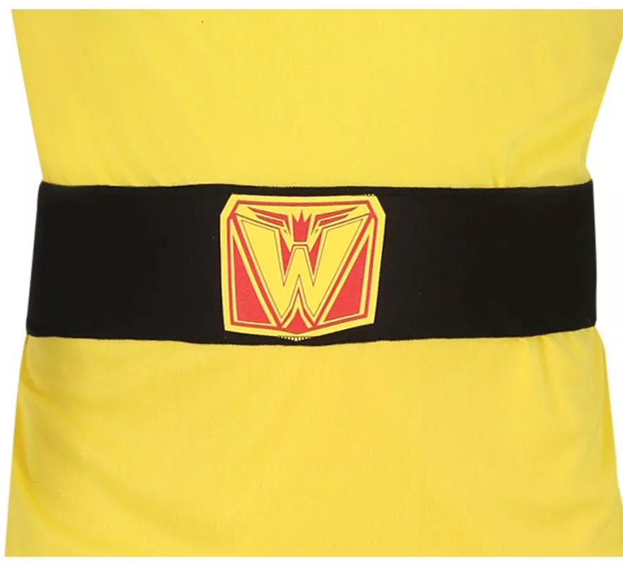 Disfraz de Lucha libre Amarillo para hombre