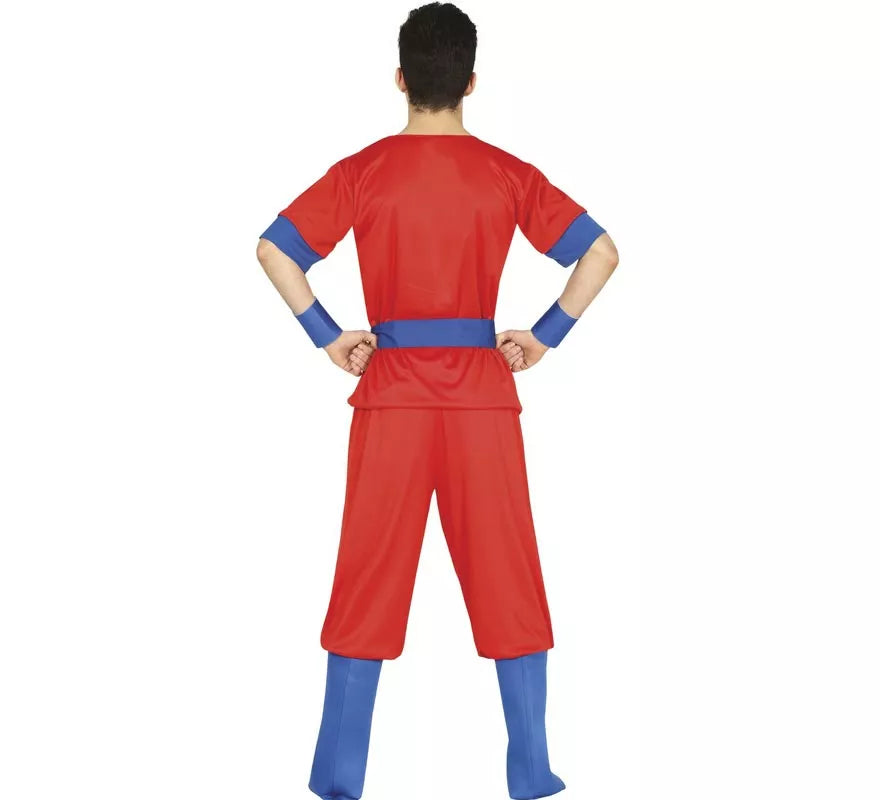 Translation missing: en.Disfraz de Luchador de Artes Marciales Rojo para adolescente