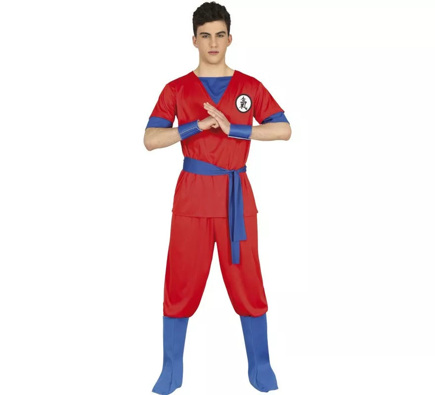 Translation missing: en.Disfraz de Luchador de Artes Marciales Rojo para adolescente