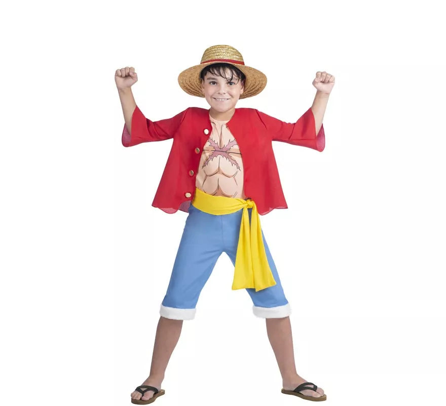 Disfraz de Luffy de One Piece para niño