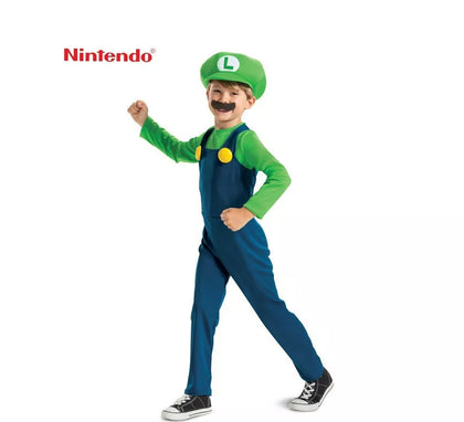 Disfraz de Luigi Nintendo Super Mario de Lujo para niño