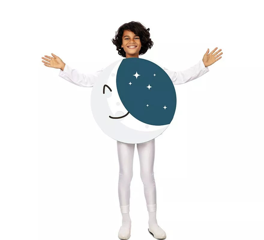 Translation missing: en.Disfraz de Luna Sonriente con estrellas para niño