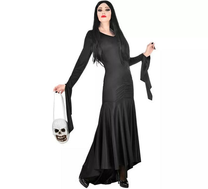 Disfraz de Madre Tenebrosa con Bolsa Calavera para mujer