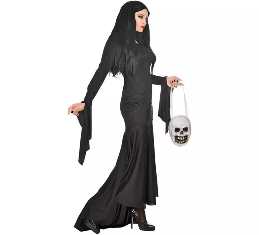 Disfraz de Madre Tenebrosa con Bolsa Calavera para mujer