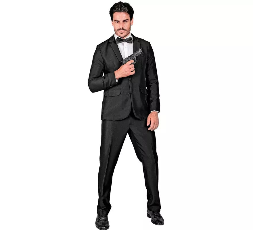 Disfraz de Mafioso elegante negro para hombre