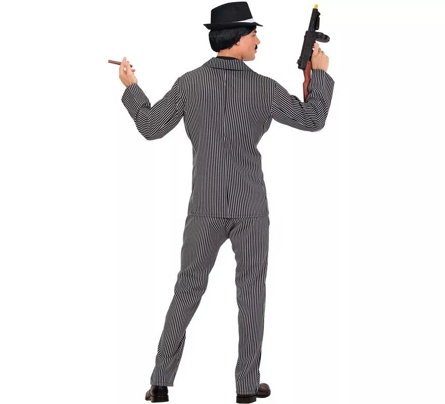 Disfraz de Mafioso en traje elegante para hombre