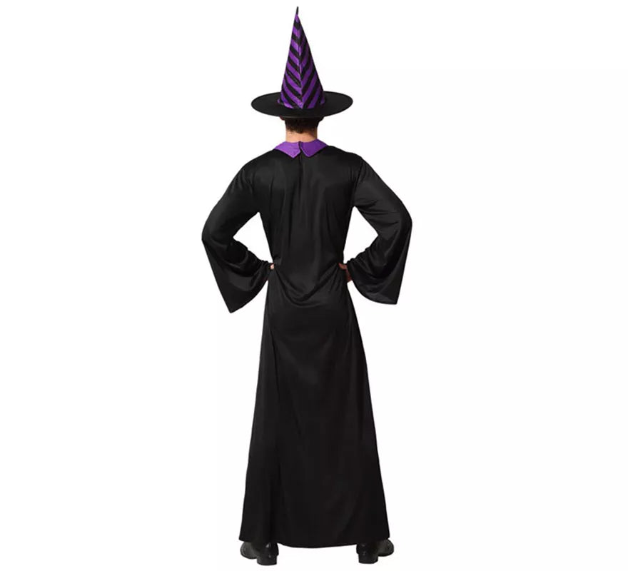 Disfraz de Mago con Túnica negra para adultos