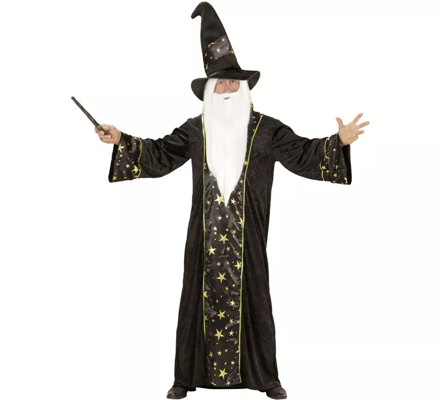 Disfraz de Mago Fantasía Oscuro para hombre