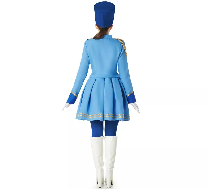 Translation missing: en.Disfraz de Majorette azul para mujer