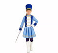 Disfraz de Majorette azul para niña