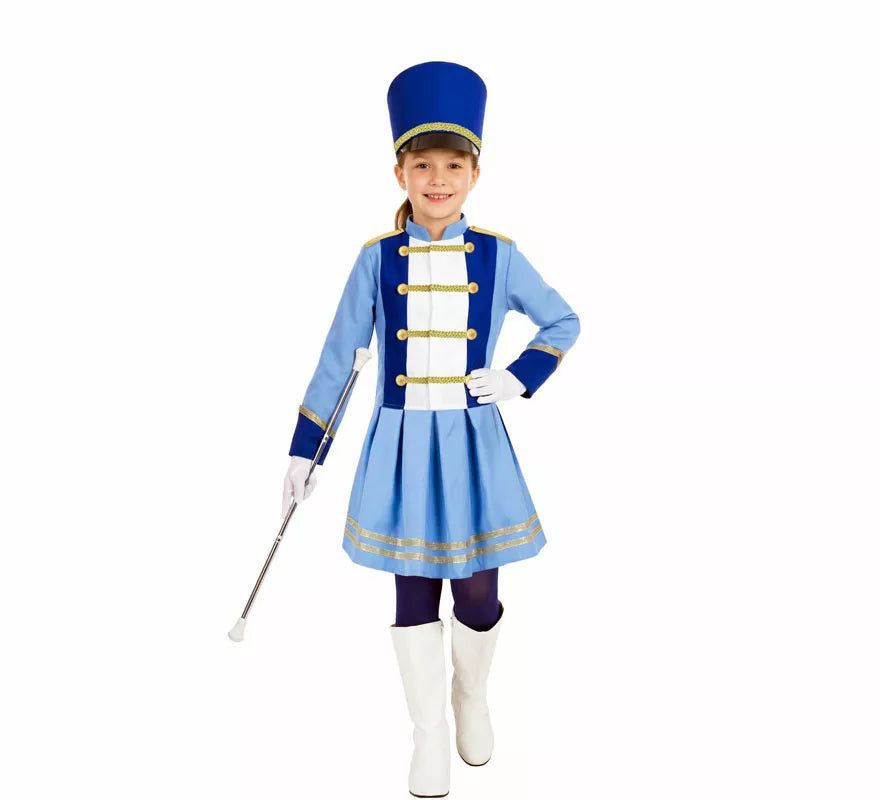 Translation missing: en.Disfraz de Majorette azul para niña