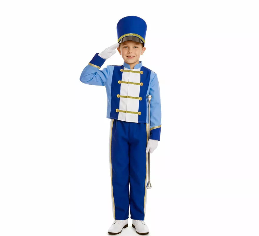 Translation missing: en.Disfraz de Majorette azul para niño