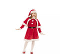 Disfraz de Mama Noel Clásico con gorro para niña