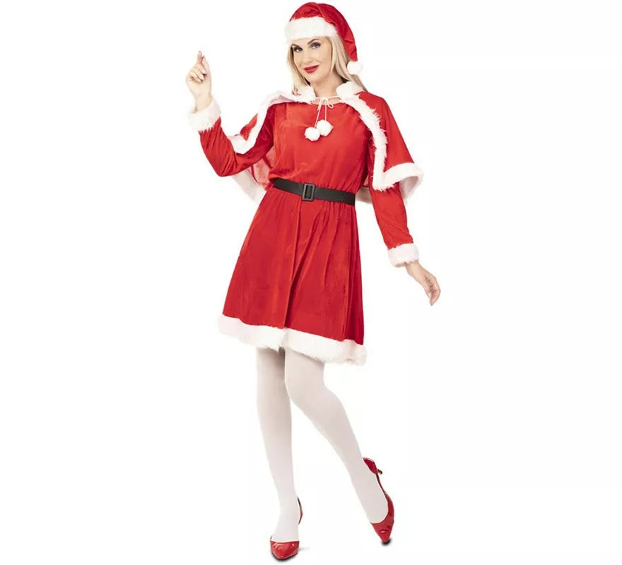 Translation missing: en.Disfraz de Mamá Noel con capa para mujer