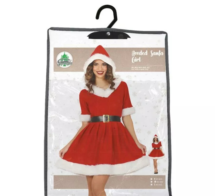 Translation missing: en.Disfraz de Mamá Noel con capucha para mujer
