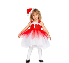 Mother Christmas Costume with Tutu for Girl and Baby