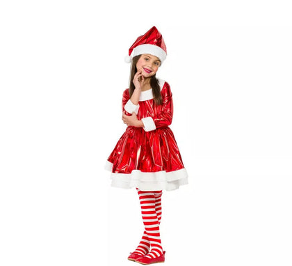 Disfraz de mamá Noel Eléctrica para niña