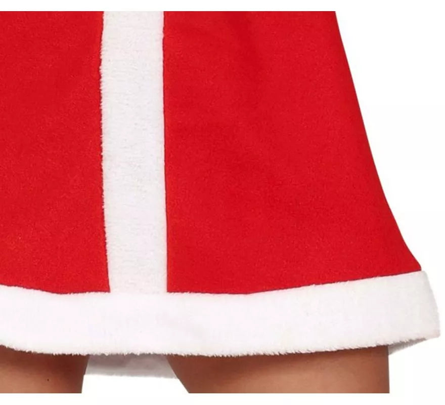Translation missing: en.Disfraz de Mamá Noel en vestido con cuello para mujer